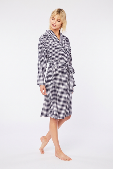 Pima Cotton Wrap Robe