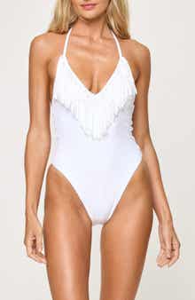 LSPACE Deert Days Fringe One-Piece Swimsuit