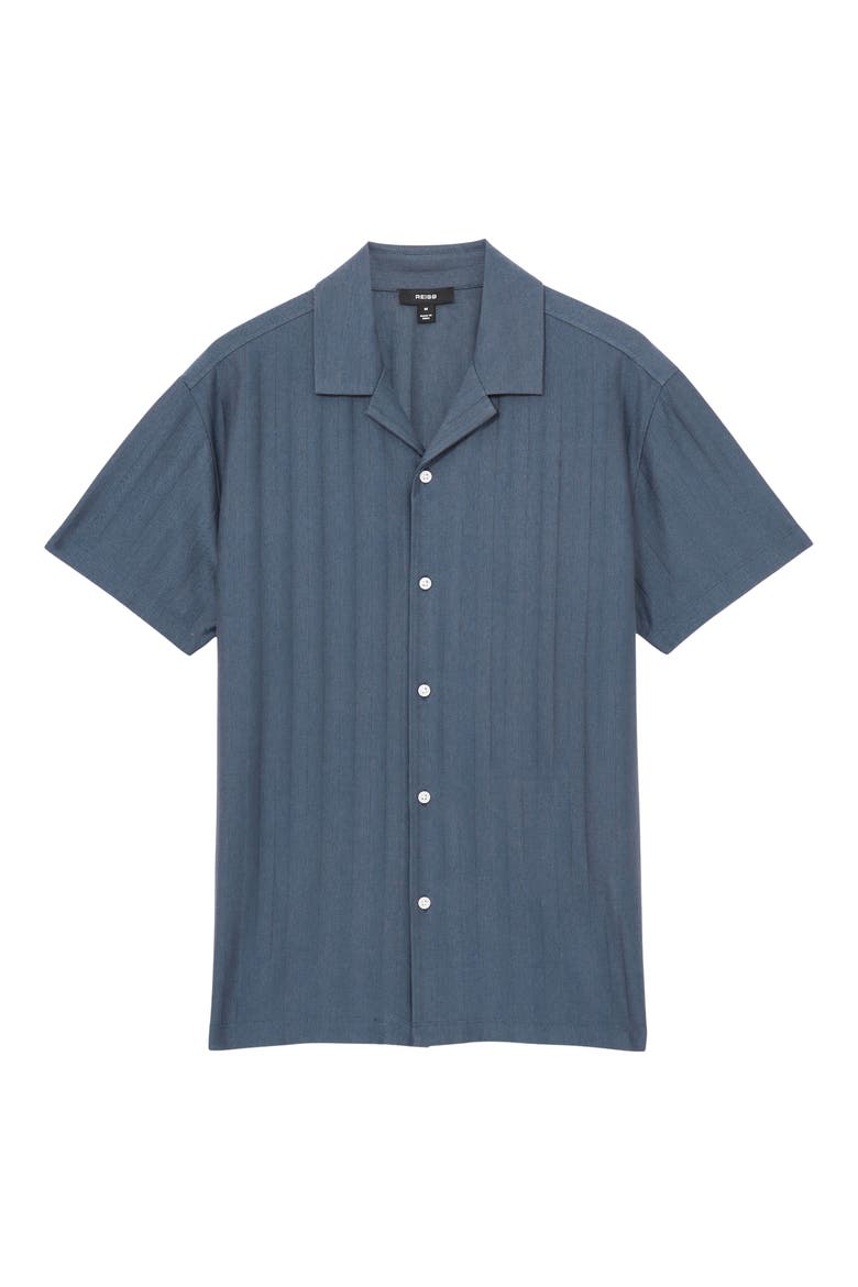 Sampson Short Sleeve Woven Shirt, Alternate, color, AIRFORCE BLUE