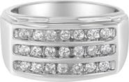 Haus of Brilliance 14K White Gold Men's Diamond Channel Set Band Ring