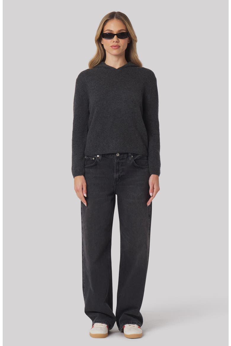 Marnie Cashmere Hoodie, Alternate, color, BLACK