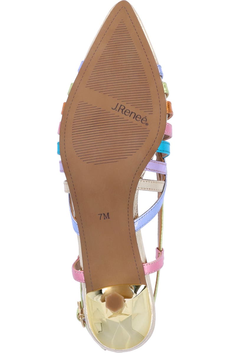 J. Reneé Lorel Slingback Kitten Heel Pointed Toe Pump, Alternate, color,