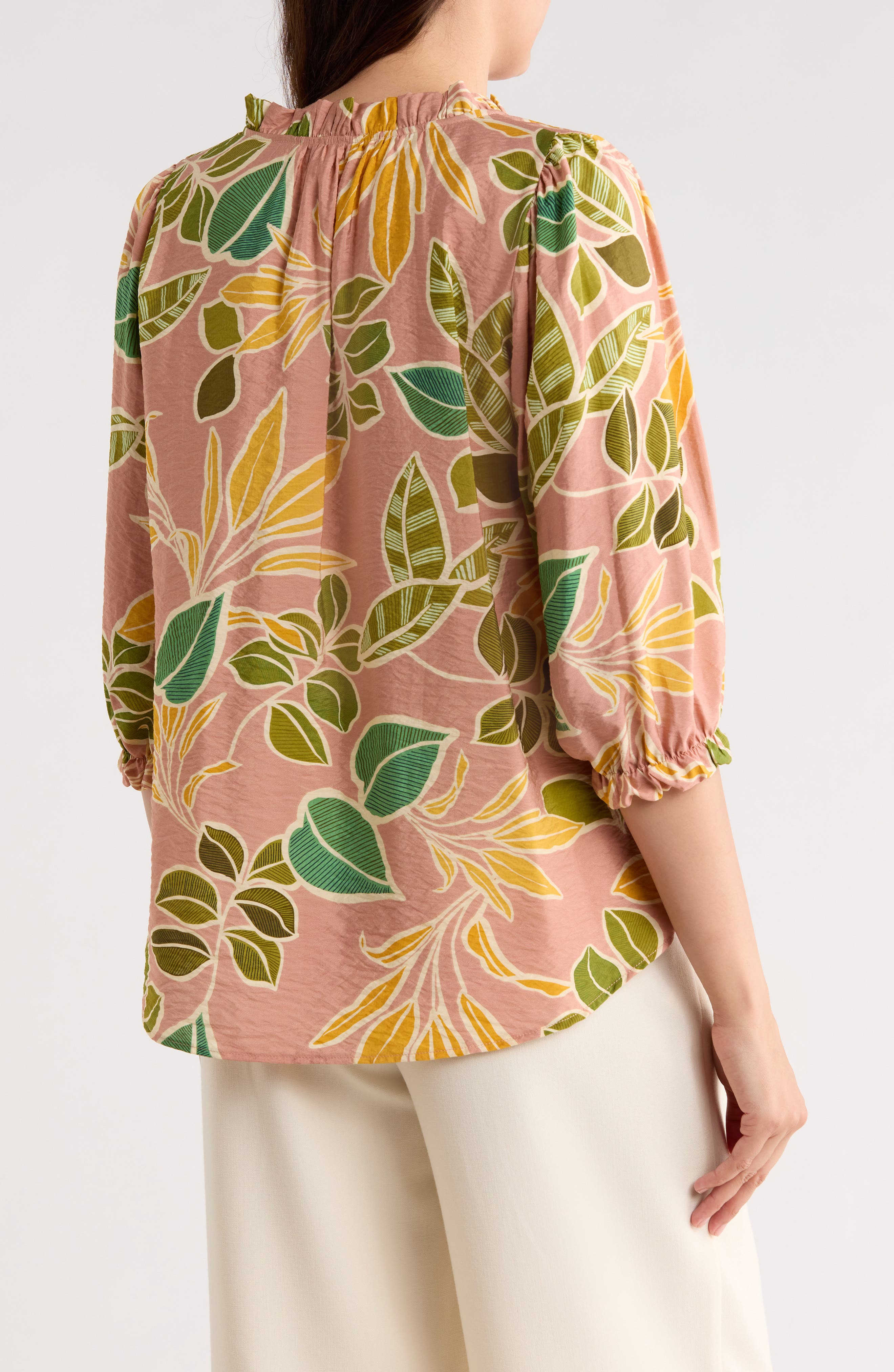 Leaf Print Top - image 4