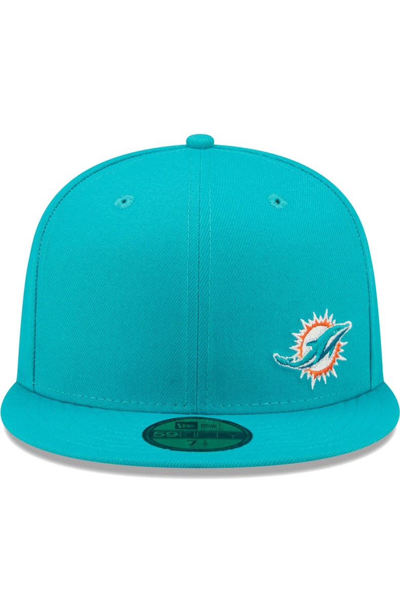 New Era Men's New Era Aqua Miami Dolphins  Flawless 59FIFTY Fitted Hat, Alternate, color, 