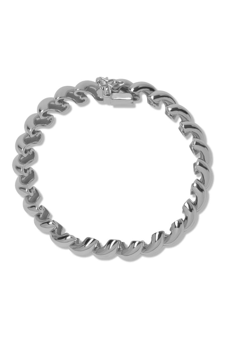 Mini San Marco Chain Bracelet, Main, color, SILVER