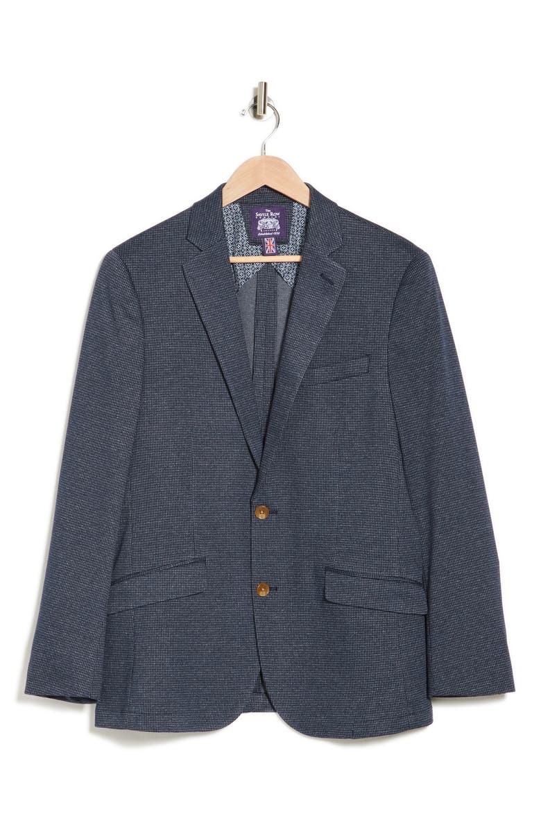 SAVILE ROW CO Micro Houndstooth Two Button Notch Lapel Blazer, Alternate, color, 