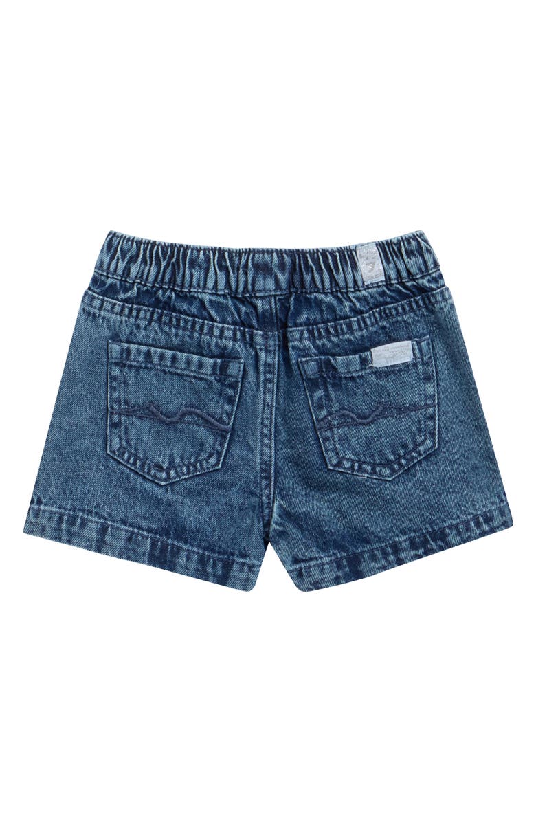 7 For All Mankind Ruffle Sleeve T-Shirt & Bow Print Skort Set, Alternate, color, Bright White