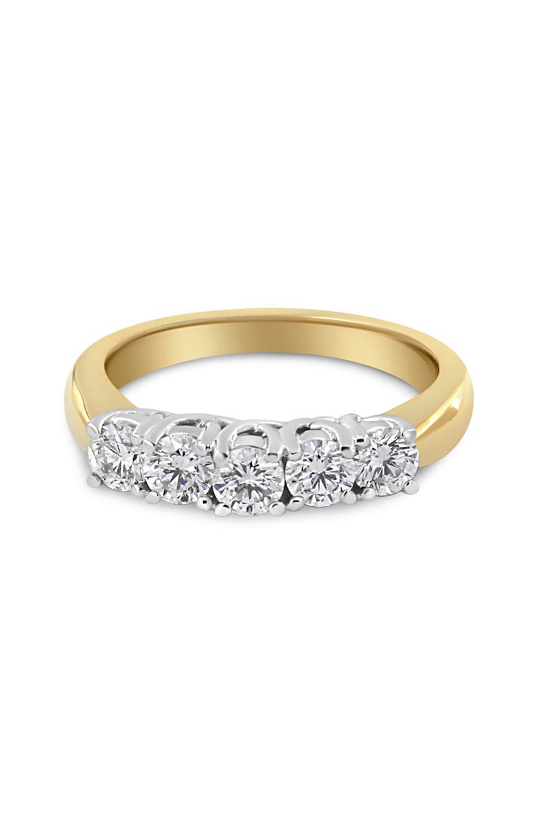 Haus of Brilliance 18K Yellow Gold 1.0 Cttw Diamond Step up 5 Stone Ring Band, Alternate, color, Yellow Gold