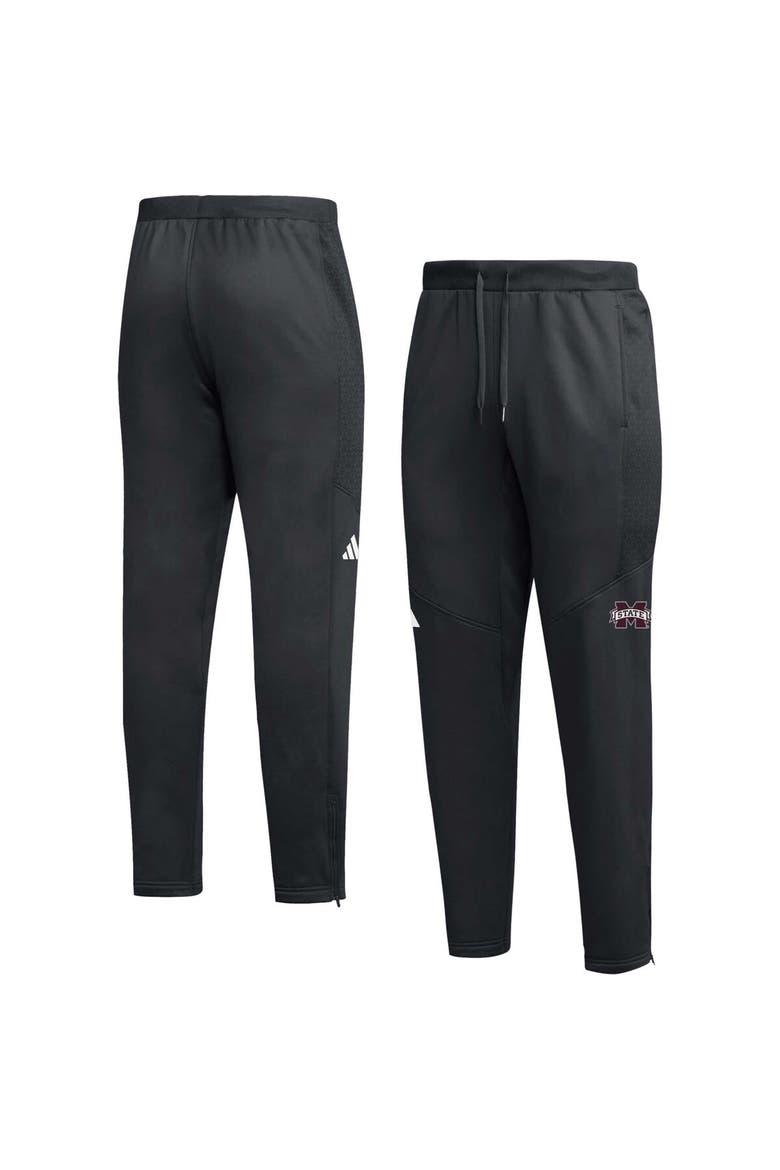 Men's adidas  Black Mississippi State Bulldogs 2023 Travel AEROREADY Tapered Pants, Main, color, Black