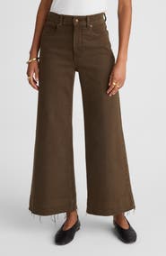 Madewell The Flare Wide Leg Crop Jeans