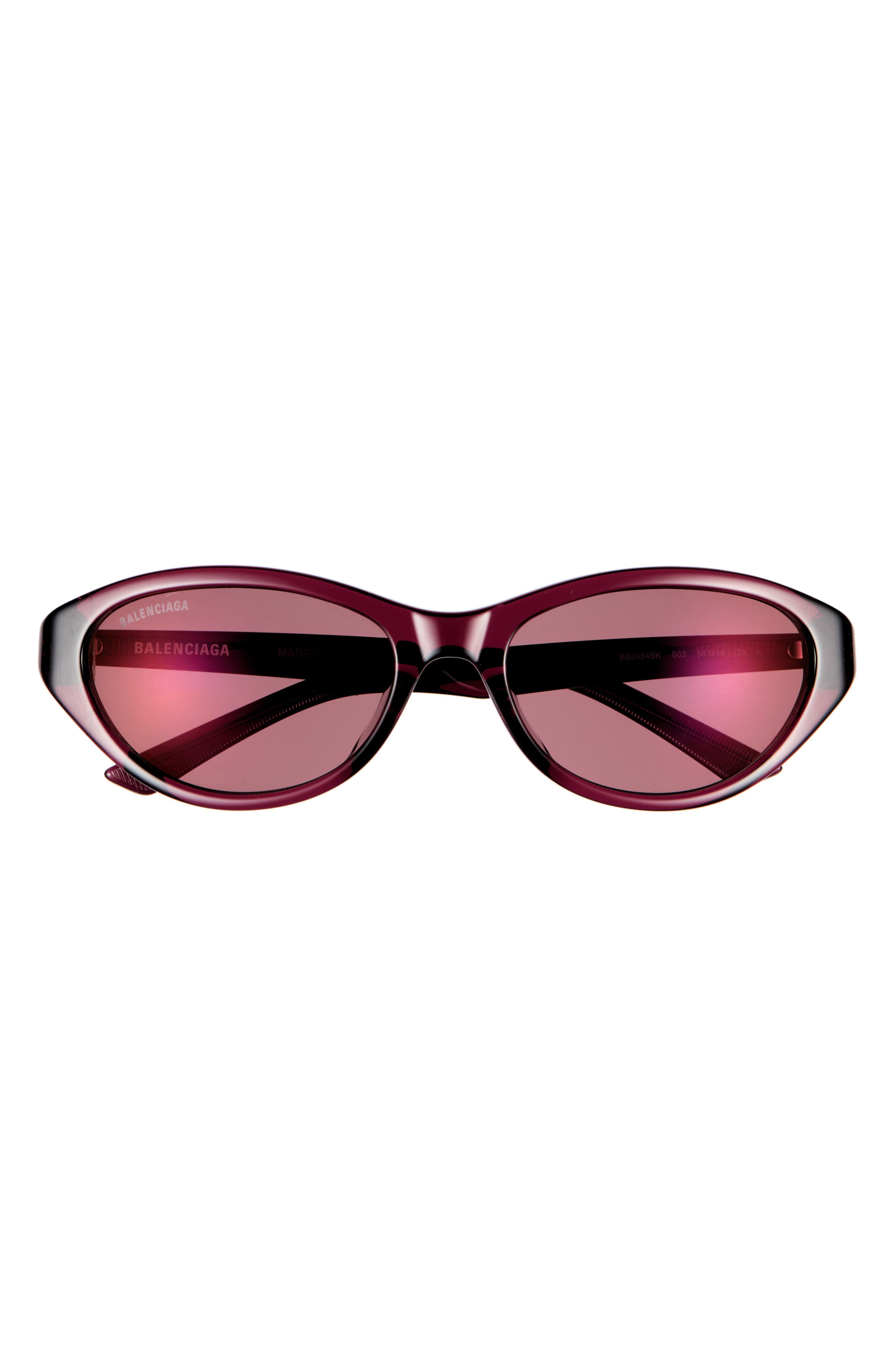 58mm Polarized Oval Sunglasses