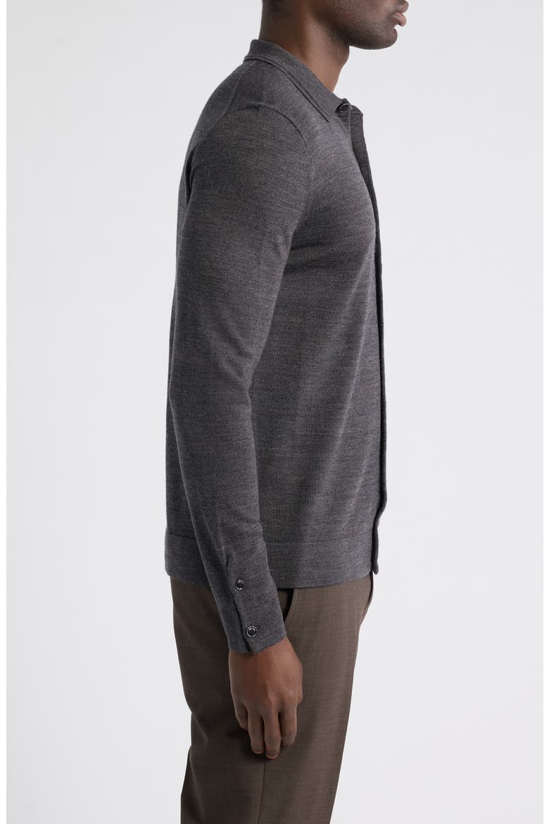 Forbes Wool Cardigan, Alternate, color, DARK WICKER BROWN
