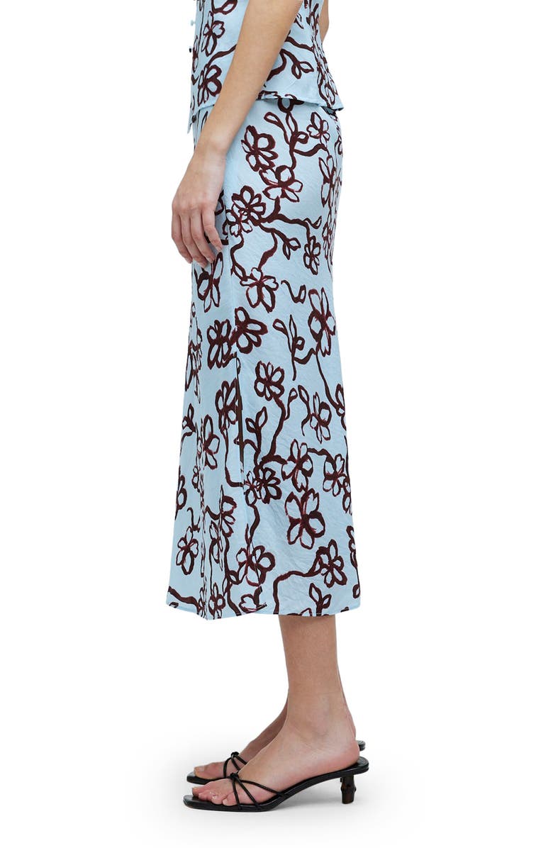 Madewell The Layton Floral Midi Slip Skirt, Alternate, color,
