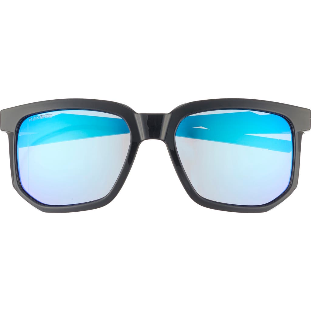 Philipp Plein Sport 56mm Square Sunglasses In Black Black Blue