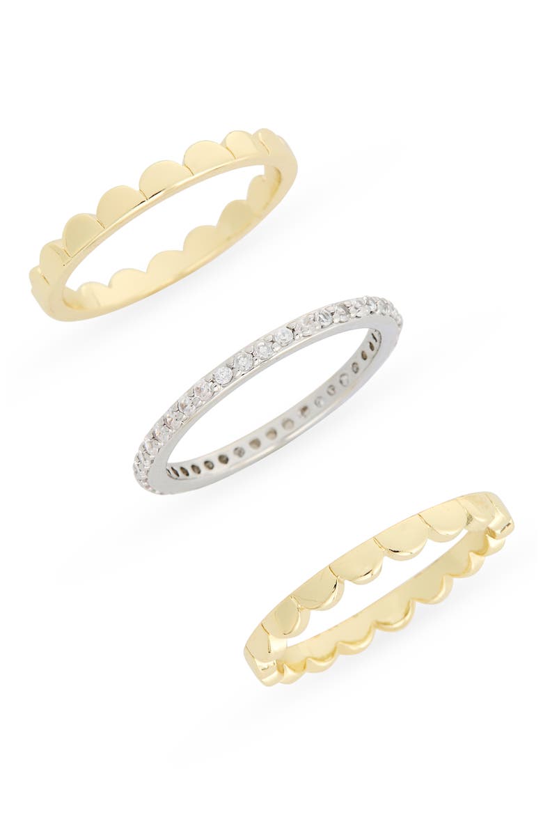 Pack of 3 Assorted Stacking Rings, Main, color, TWO TONE