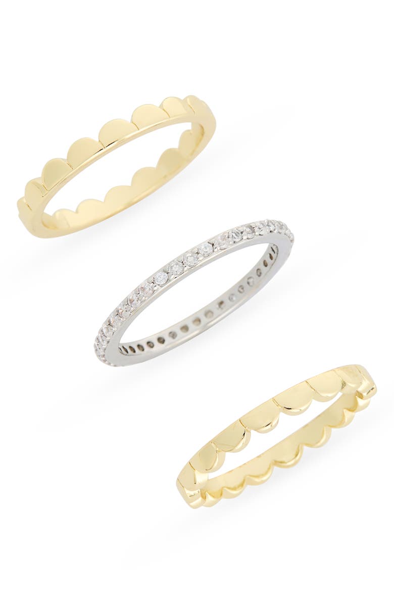 Covet Pack of 3 Assorted Stacking Rings, Main, color, Two Tone
