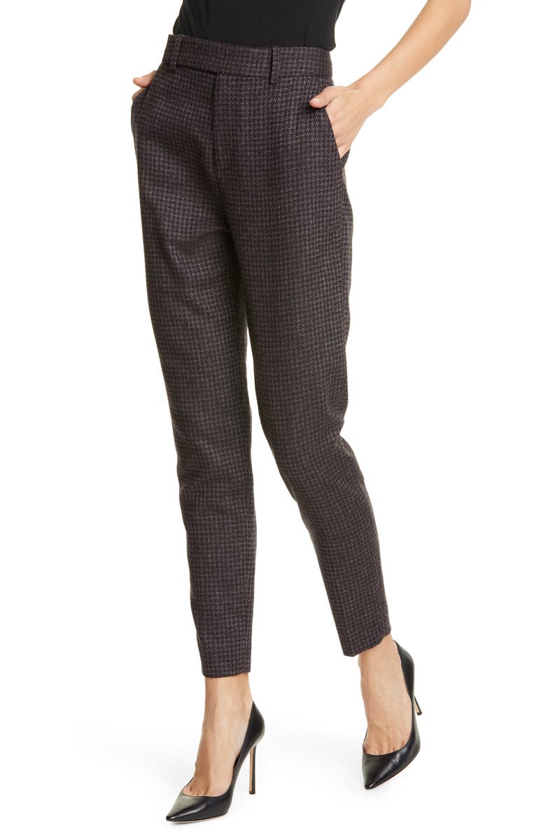 Equipment Warsaw Wool Blend Ankle Trousers, Main, color, 