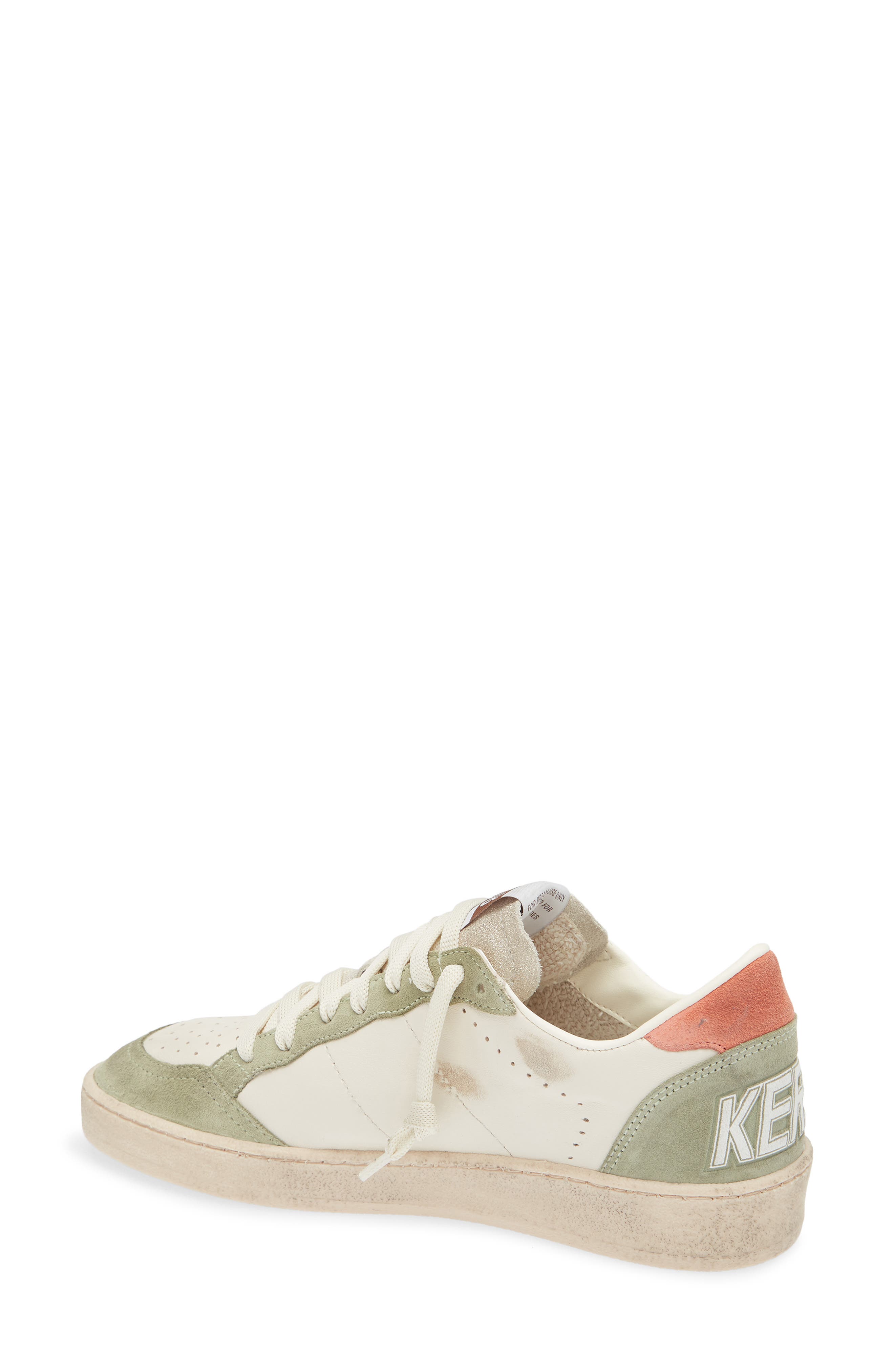 Golden Goose Ball Star Sneaker, Alternate, color, Butter/ Grey/ Sage Green