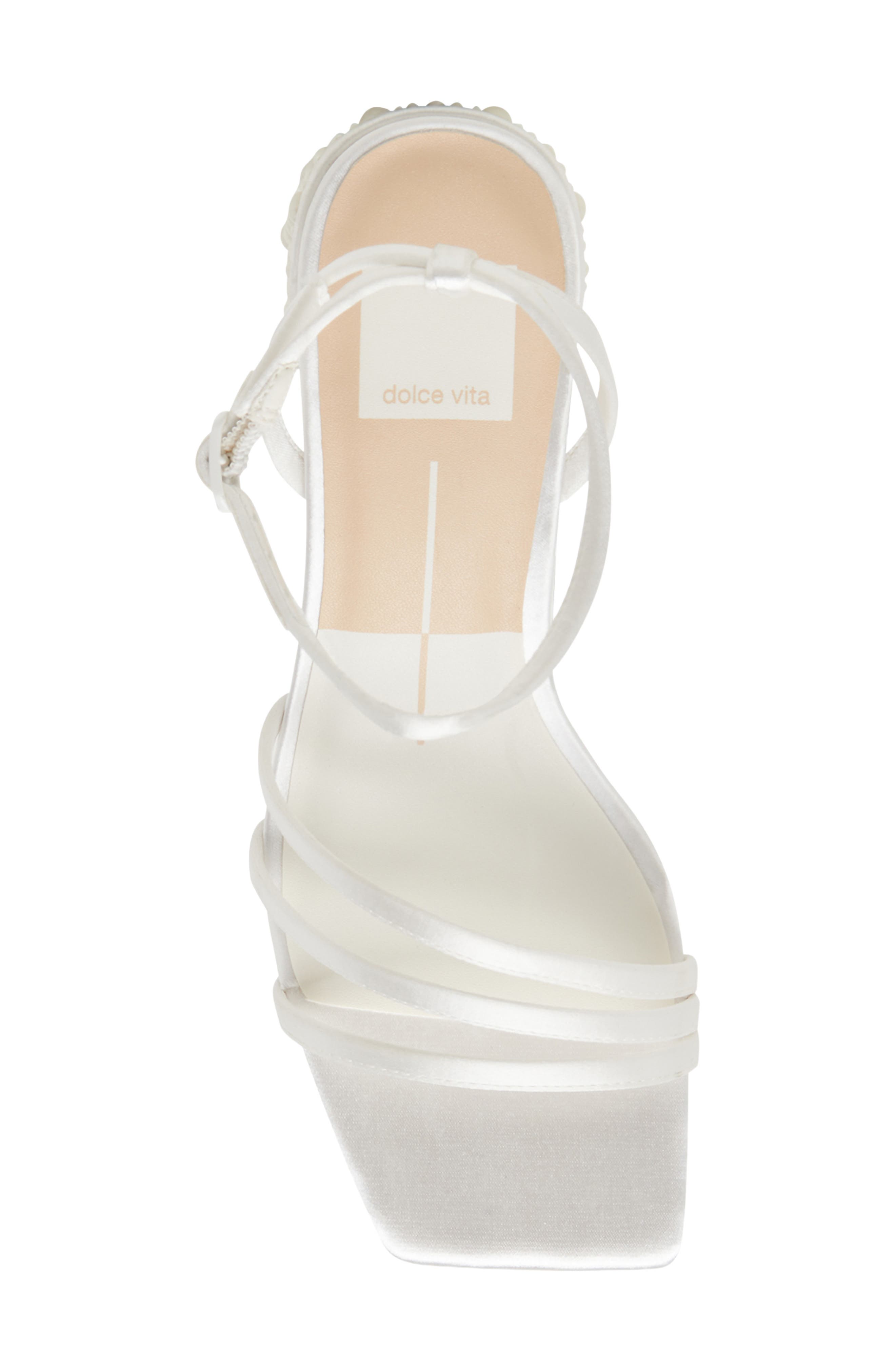 Ysabel Ankle Strap Sandal, Alternate, color, TRUE WHITE PEARLS