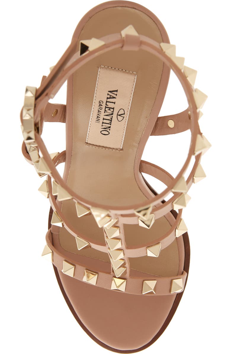 Valentino Garavani 'Rockstud' T-Strap Sandal, Alternate, color,
