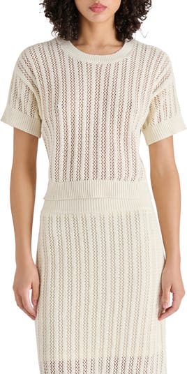 Open Knit Sweater Top