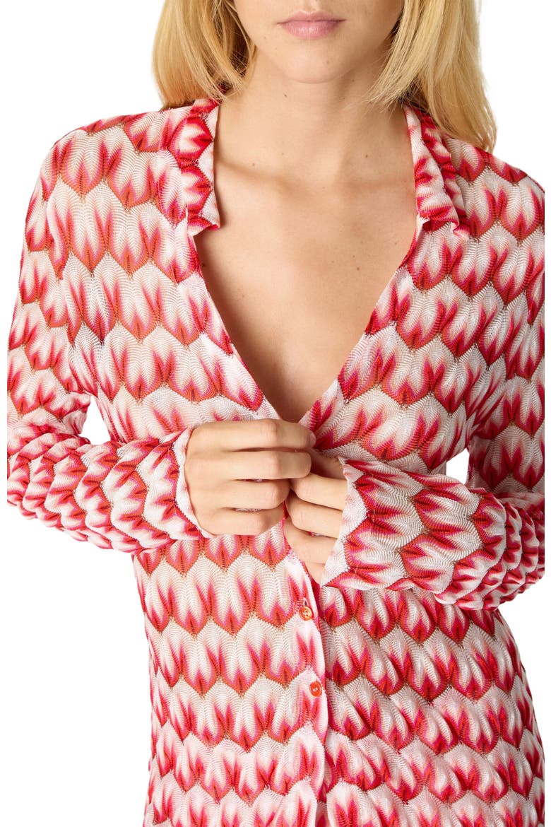 Shirt In Viscose With Floral Pattern, Alternate, color, Multicoloured