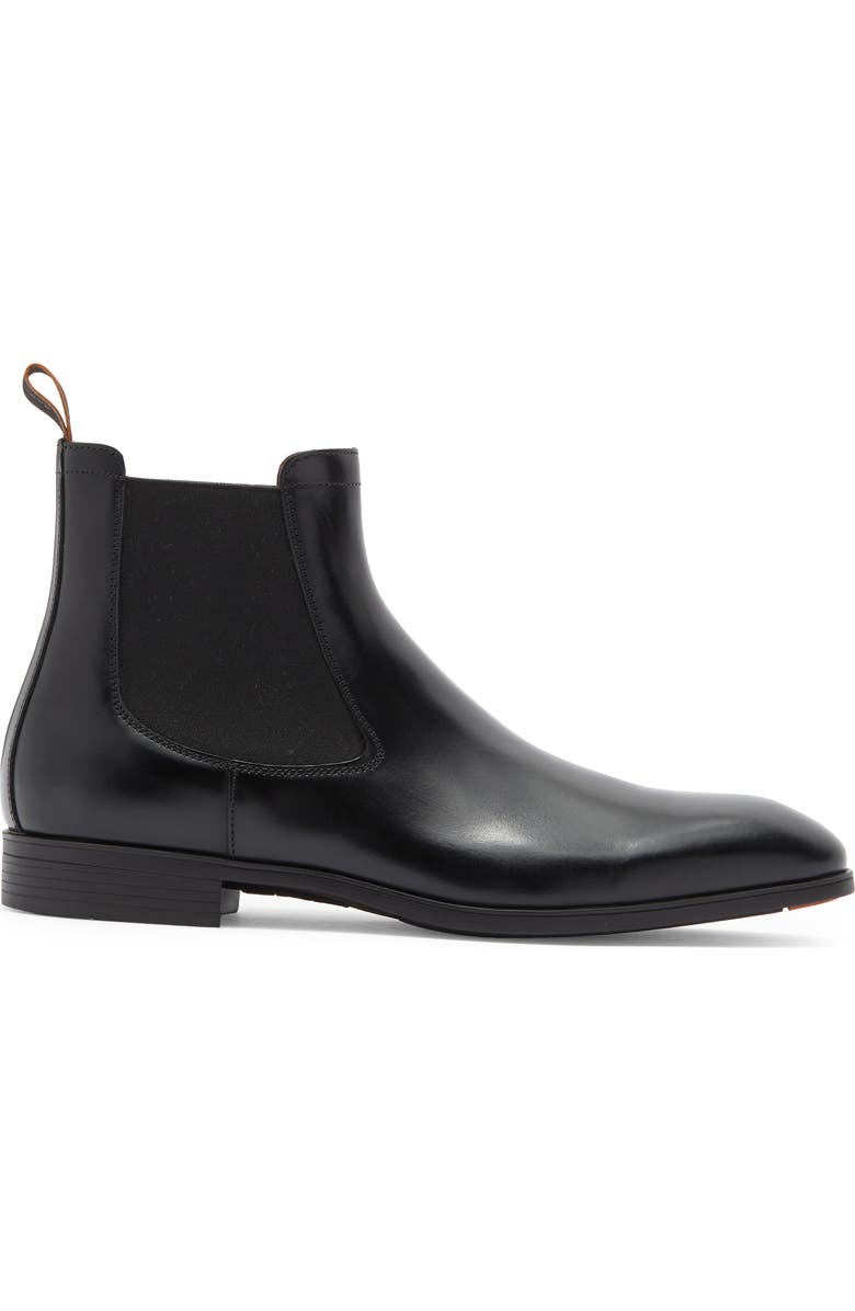 Santoni Detoxify Chelsea Boot, Alternate, color, Black