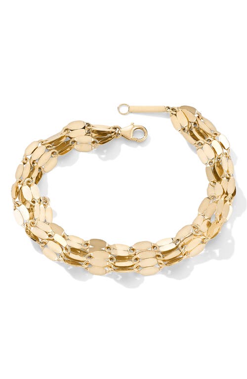 Lana Xl Blake 14k Triple Chain Bracelet In Gold