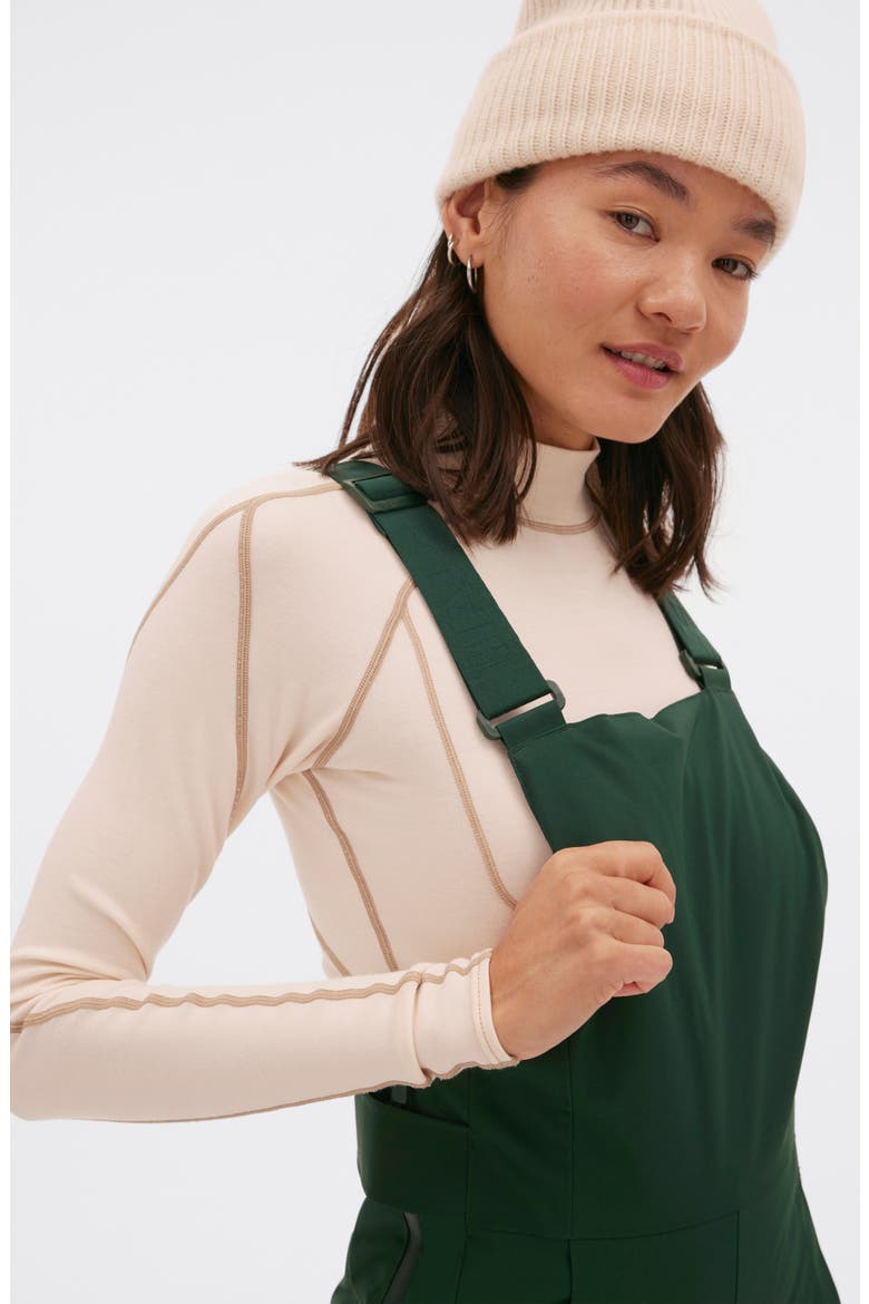 Carson Waterproof Snow Bib Overalls, Alternate, color, ALPINE GREEN