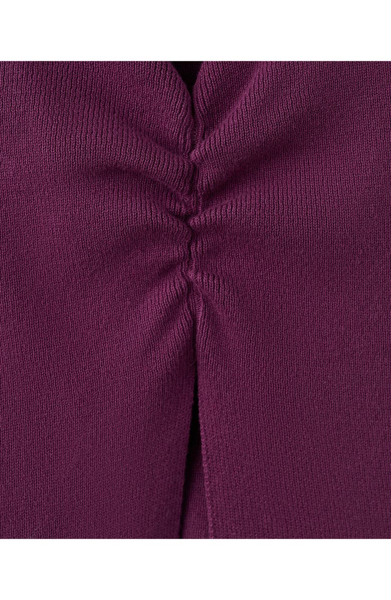 MANGO TEEN Gathered Detail Knit Tank, Alternate, color, Purple