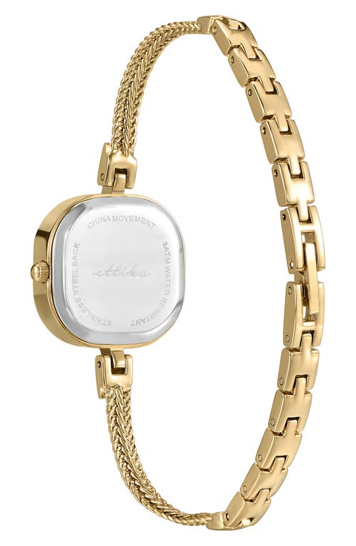 Ettika Petite Square Bracelet Watch, 22mm X 22mm In Gold
