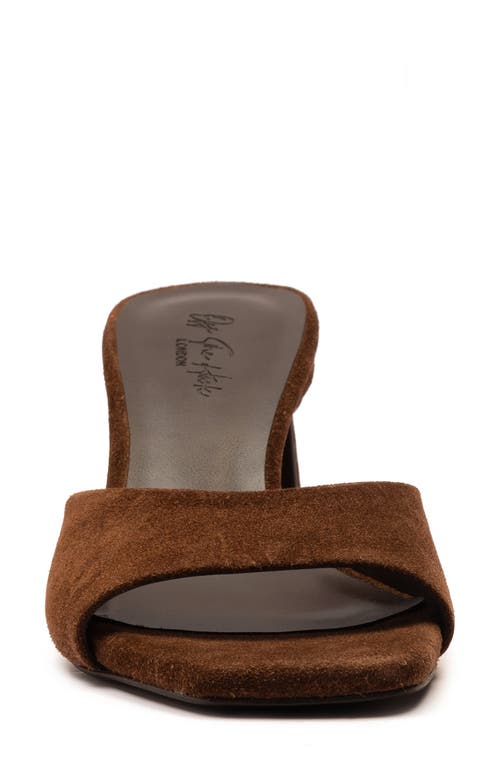 Off The Hook London Park Block Heel Sandal In Brown