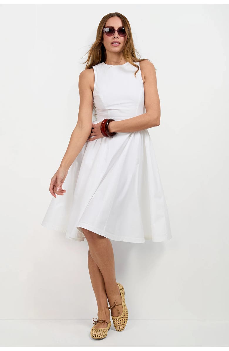 Trina Turk Lombardy Midi Dress, Alternate, color, White
