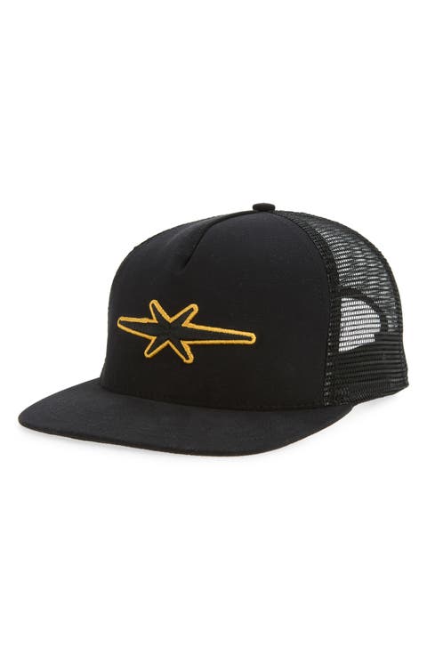 Star Logo Embroidered Snapback Trucker Hat