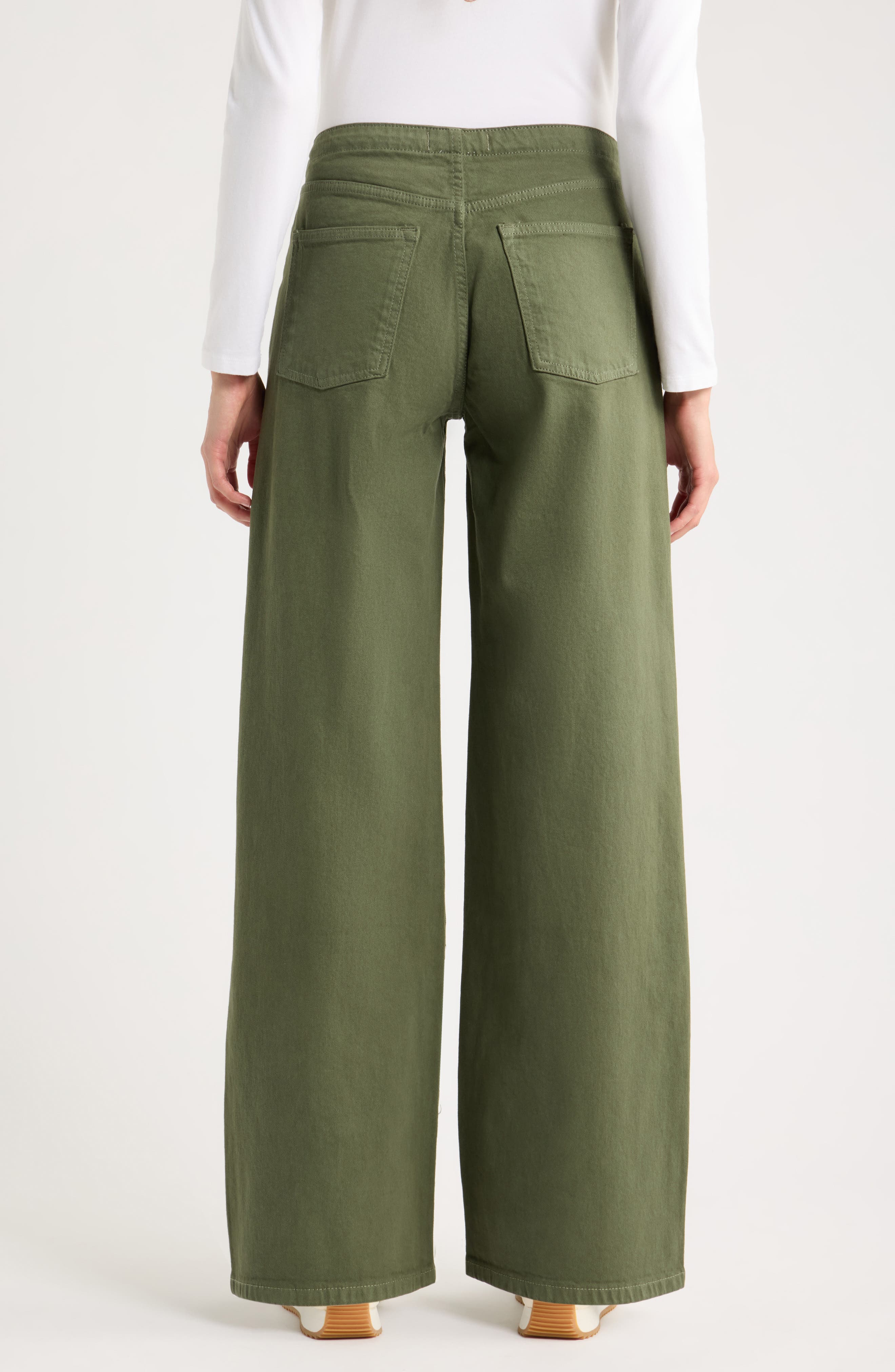 WARP+WEFT The Big Easy High Waist Wide Leg Drawstring Jeans (Women ...