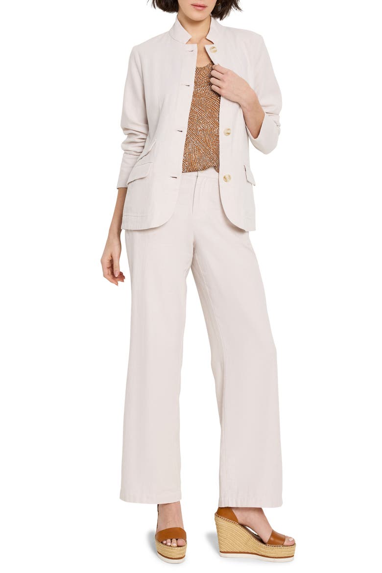 Ava Cotton & Linen Blazer, Alternate, color, NEUTRAL MIX