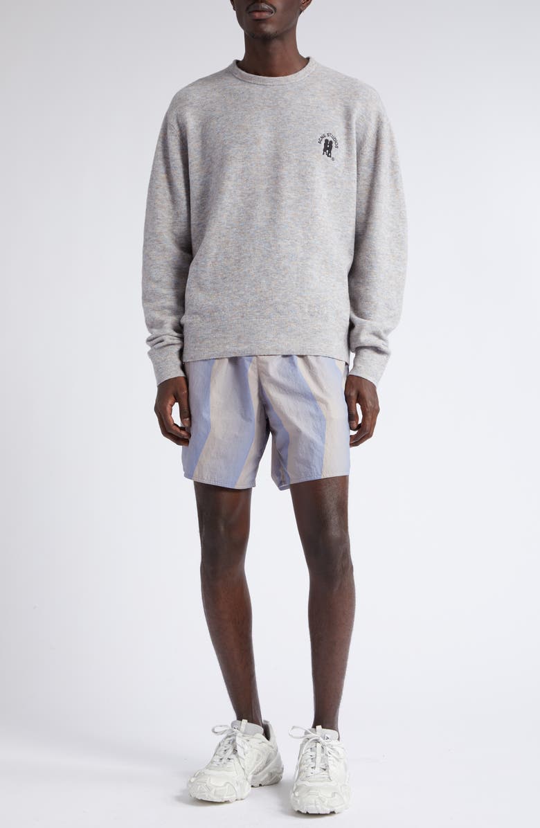 Acne Studios Ombré Stripe Swim Trunks, Alternate, color,