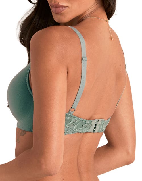 Adore Me Harlowe Contour Plunge Bra In Green