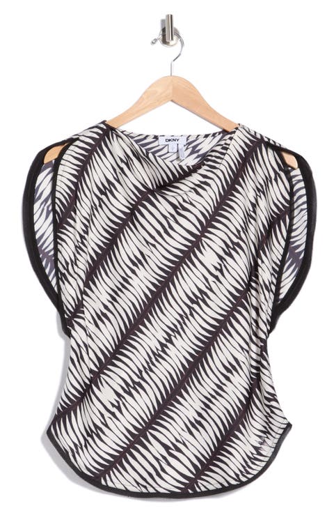 Satin Flutter Sleeve Top