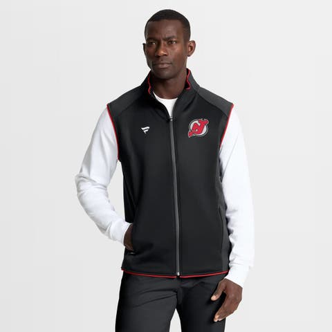 Men's Fanatics Black New Jersey Devils Authentic Pro Rink Full-Zip Vest