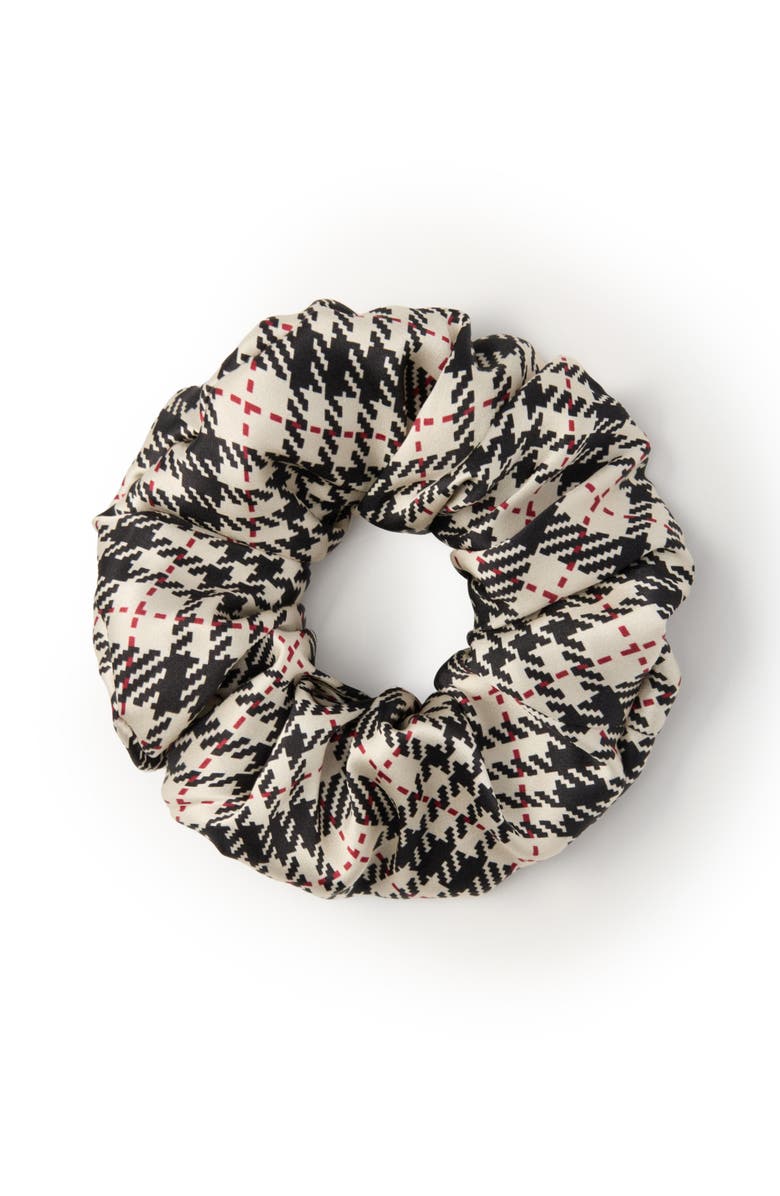 OLAH Cordellia Silk Scunchie, Main, color, Beige