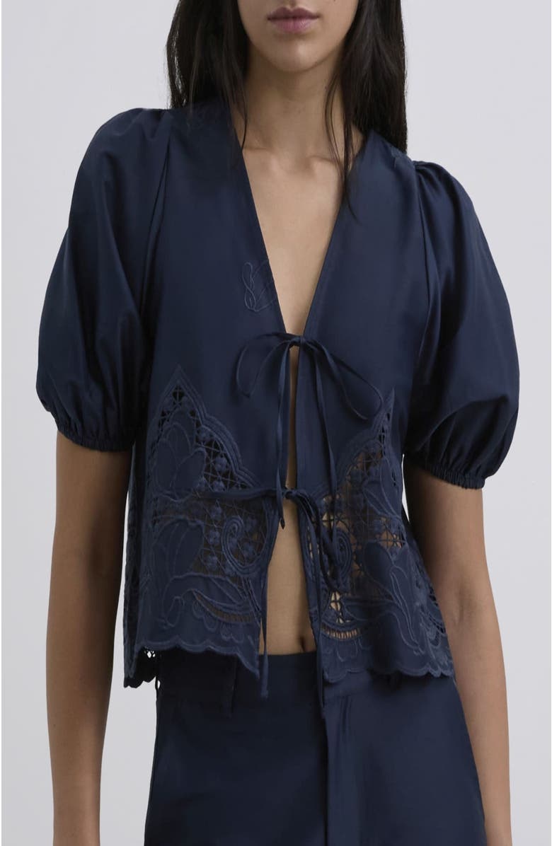 Scalpers Satenemb Shirt, Main, color, Navy