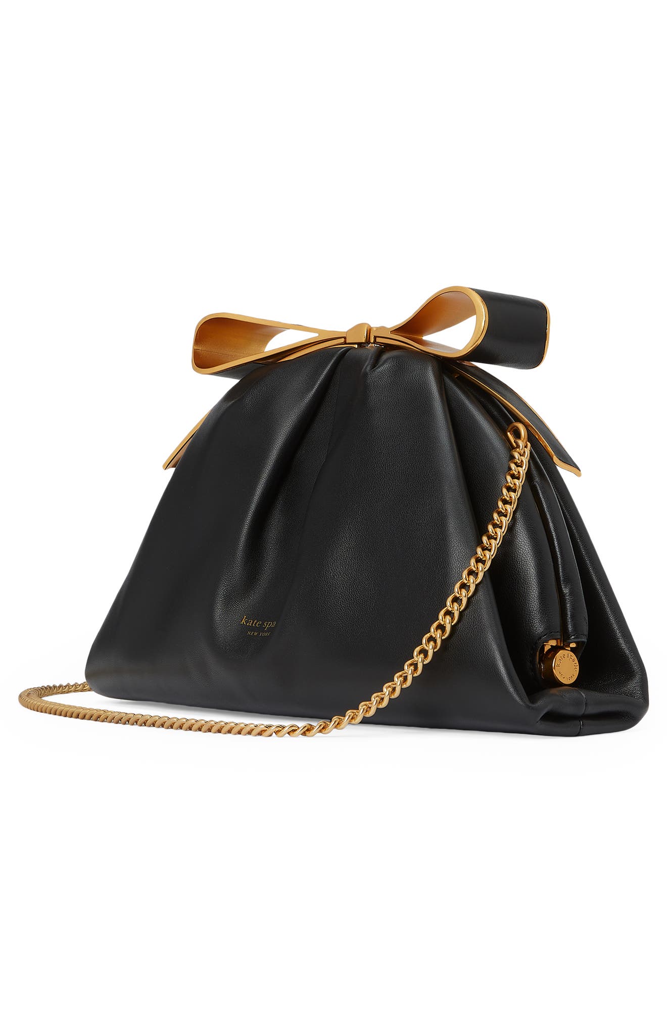 Kate Spade New York smooth leather clutch, Alternate, color, 