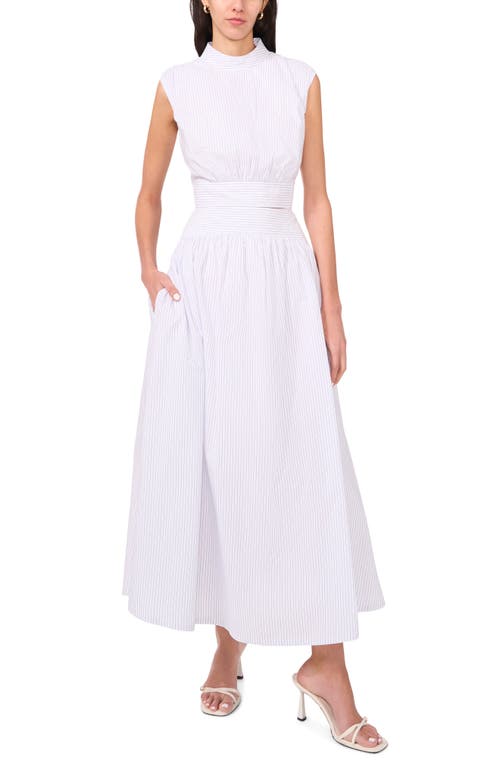Parker The Julianne Pinstripe Maxi Skirt In Jean