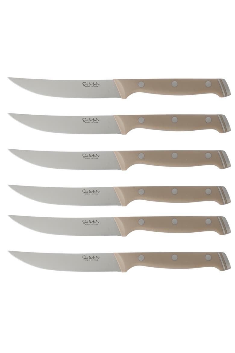 14-Piece German Steel Forged Knife Block Set with Beechwood Block, Alternate, color, Taupe