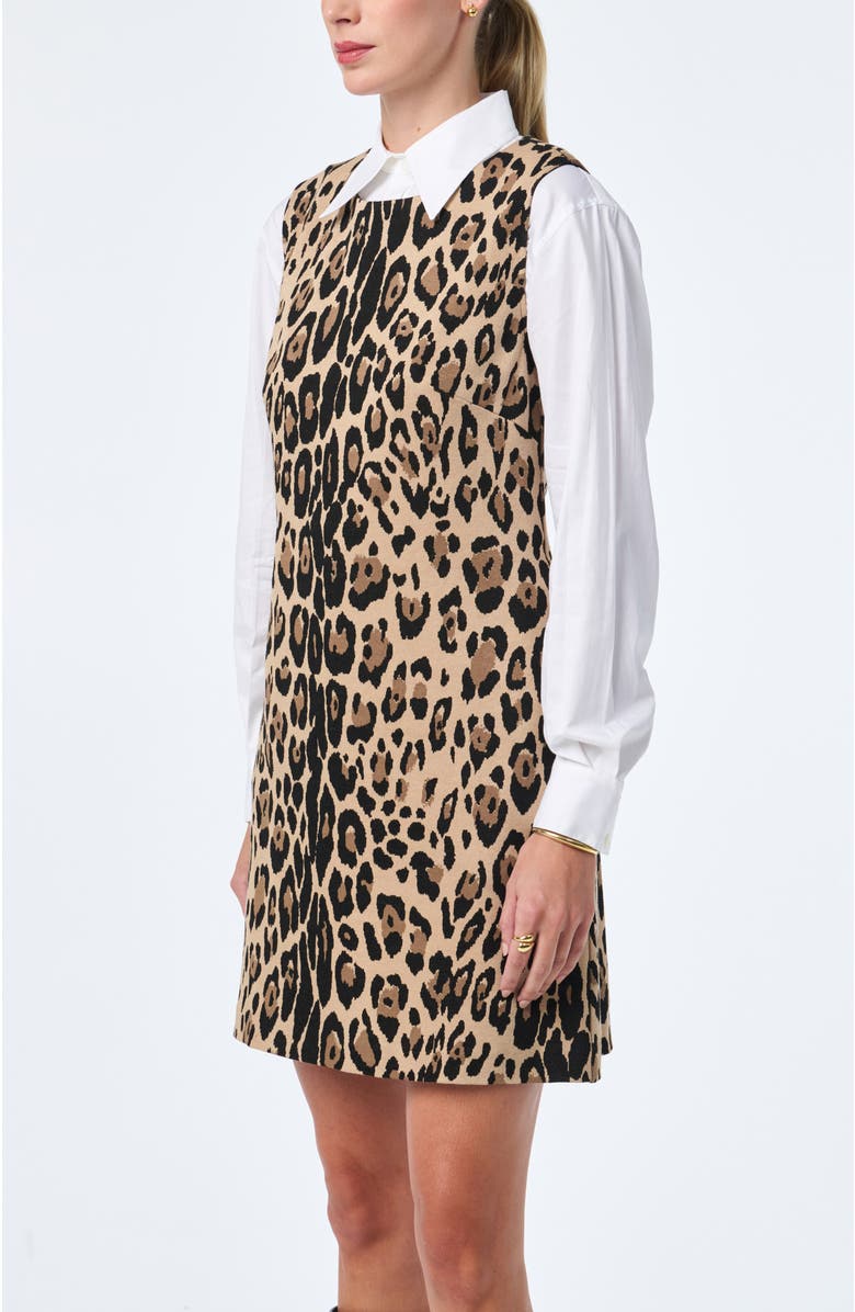 Trina Turk Adapted Leopard Shift Dress, Alternate, color, Multi