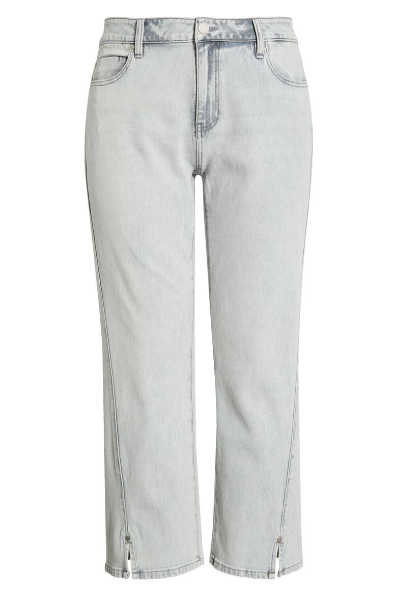 Kennedy High Waist Straight Leg Jeans, Alternate, color, ALPINE GREY
