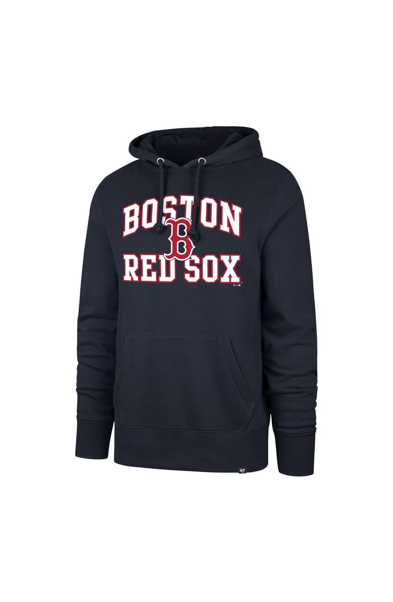 '47 Men's '47  Navy Boston Red Sox Big & Tall Velocity Fleece Pullover Hoodie, Alternate, color, 