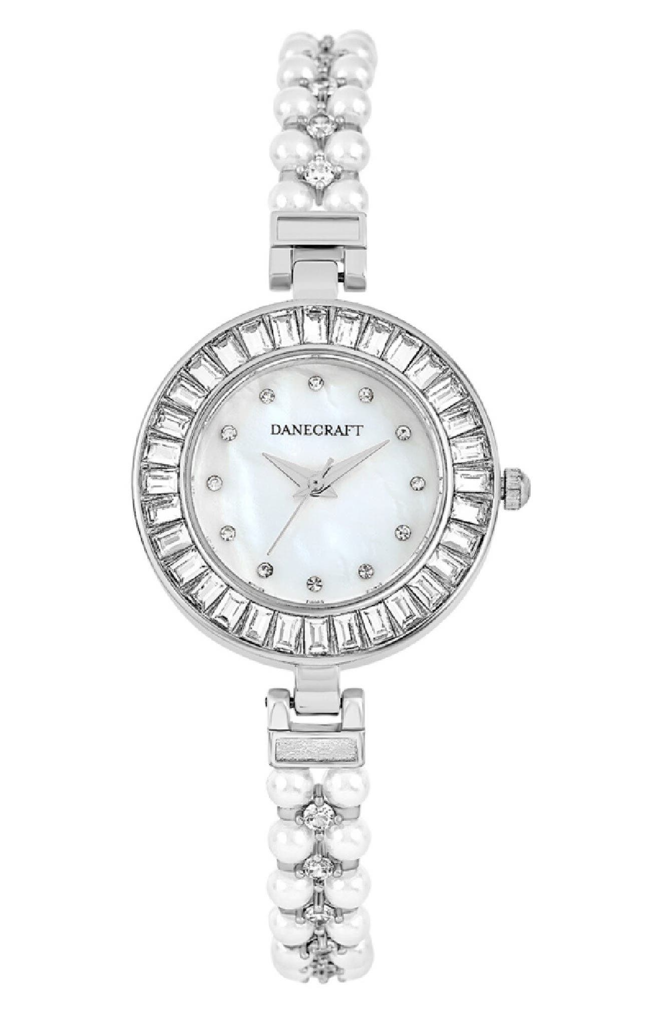 Danecraft Mother-of-Pearl Quartz Bracelet Watch, 20mm