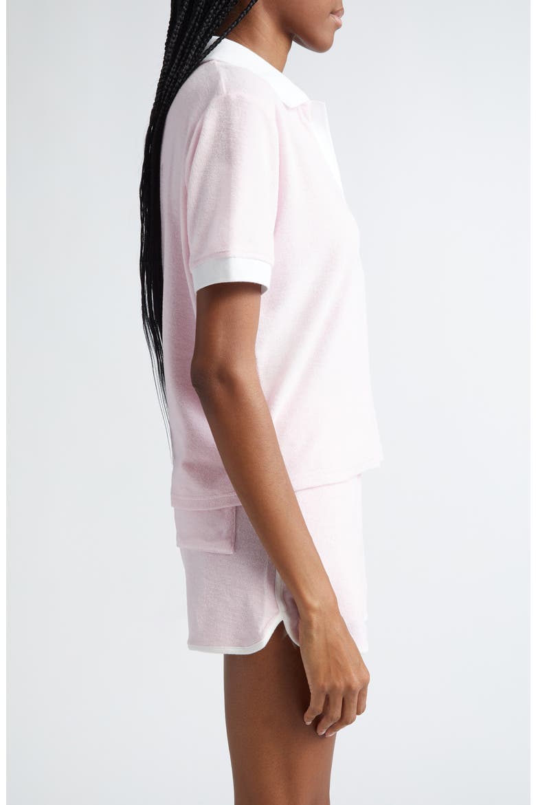 Hotel du Cap Cotton Terry Polo, Alternate, color, EDEN PINK
